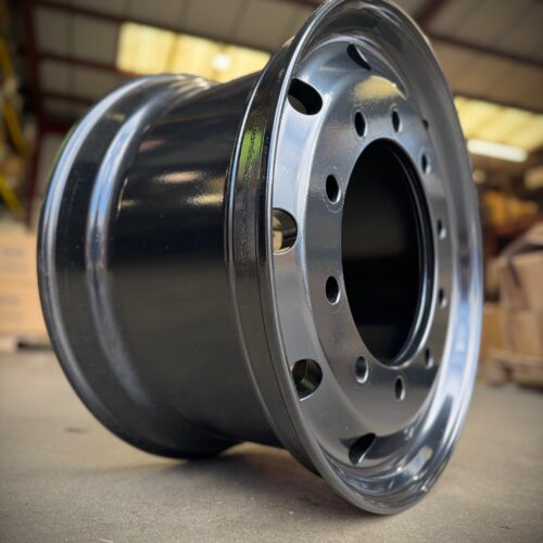 11.75x22.5 10 Stud Front steer / Trailer wheel 120mm offset 'take-off' alloy wheels Black