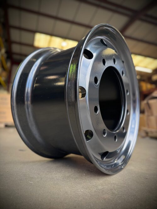 11.75x22.5 10 Stud Front steer / Trailer wheel 120mm offset 'take-off' alloy wheels Black